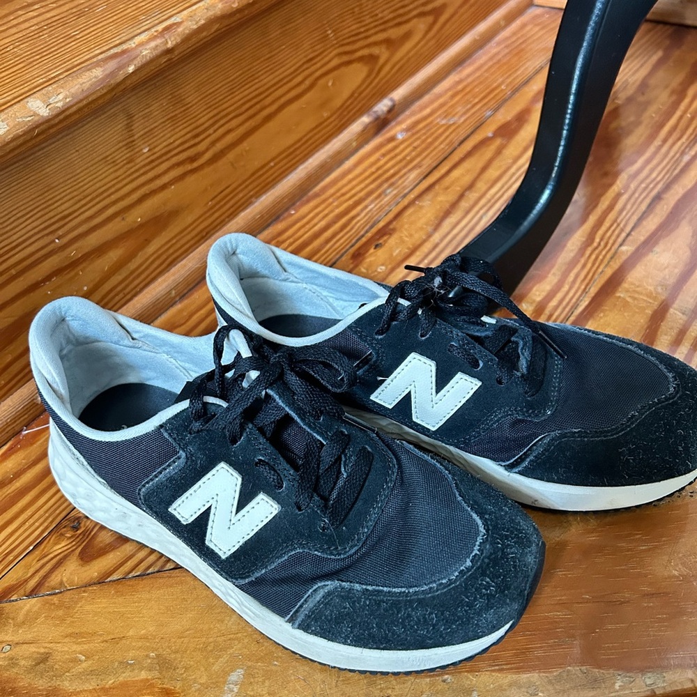 New Balance Women’s Foam X70 Black and White Sneakers